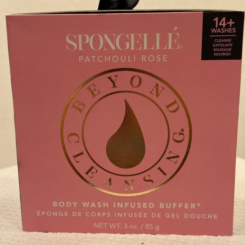 NEW Spongelle Body Wash Infused Buffer - Patchouli Rose - 14+ washes
